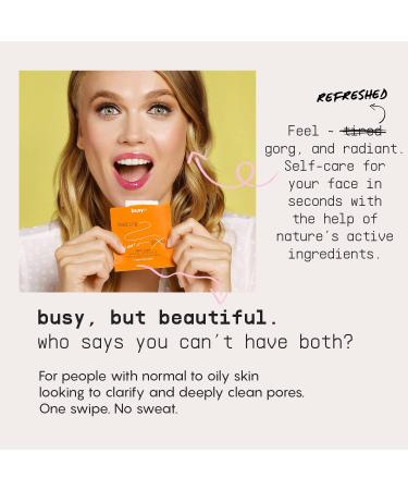 Refresh Line Facial Wipes | Clarifying Citrus Cleaning Towelettes - Natural AHA/BHA Face Wash Cloths 15ct - Perfect for On-the-Go Cleansing - Buy Online on GoSupps.com