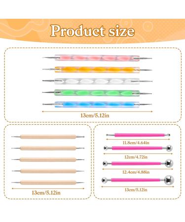14-Piece Dotting Tools Set for Nail Art & Stone Painting | Precision Puncture Tools for Pottery & Crafting - Buy Online on GoSupps.com