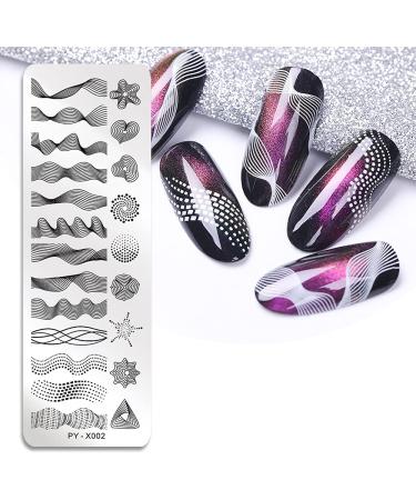 Floral Geometric Nail Art Stamping Plate Set - DIY Nail Stamp Kit (6pcs) - Buy Online on GoSupps.com