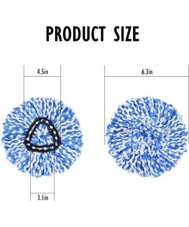 3 Pack Microfiber Spin Mop Replacement Heads - Compatible with 2 Tank System - For All Hard-Surfaced Floors - Includes 2 Cloths - Buy Online on GoSupps.com