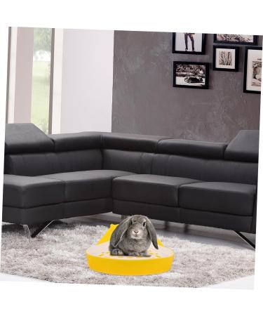 BELLIFFY Box Pet Potty Urinal Guinea Pig Bedding Rabbit Pet Pan Toilet Pet Litter Tray Bunny Toilet Abs White 24.5X18.5cm White - Buy Online on GoSupps.com