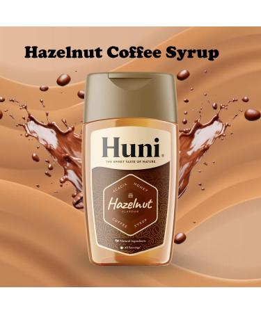 Huni Natural Coffee Syrup Pick N Mix - Choose From 3 Flavours | Caramel Hazelnut Vanilla Flavouring-Syrup - Pack of 2 x 200ml Acacia-Honey Based-Natural Coffee-Syrup - Buy Online on GoSupps.com