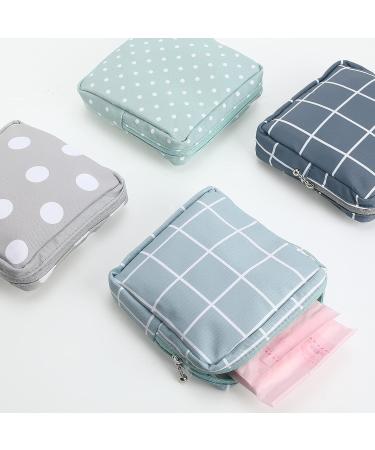4 Pieces Sanitary Napkin Storage Bag Menstrual Pad Bag Nursing Pad Holder Portable Menstrual Period Sanitary Pouch Zipper Tampons Collect Bags for Teen Girls Women Ladies Back to School (Basic Style) - Buy Online on GoSupps.com