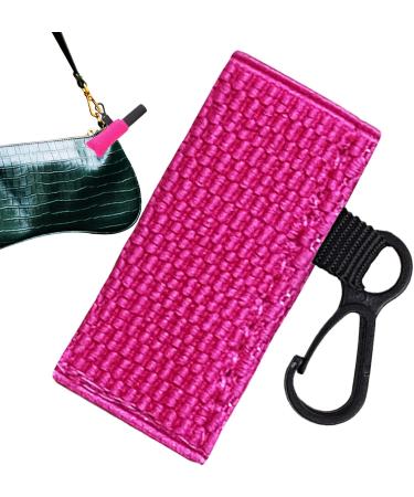 ZHUMCCY Women's lipstick keychain lipstick pouch fits most standard round and square lipsticks and lip glosses bright pink see description unisex - Buy Online on GoSupps.com