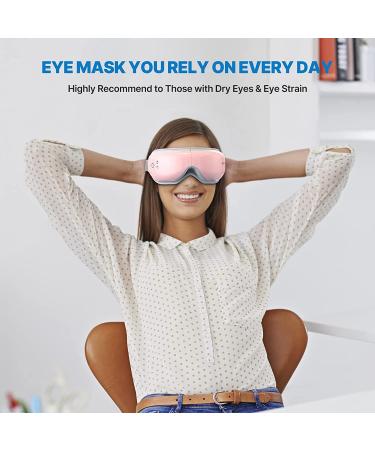 RENPHO Heated Eye Massager with Bluetooth Music | 5 Relaxing Modes | Reduce Eye Strain & Dark Circles | Rechargeable & Portable | Improve Sleep | Pink Eye Care Machine - Buy Online on GoSupps.com