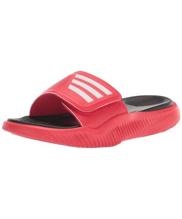 adidas Unisex-Adult Alphabounce 2.0 Slides Sandal 11 Women/10 Men Vivid Red/White/Black
