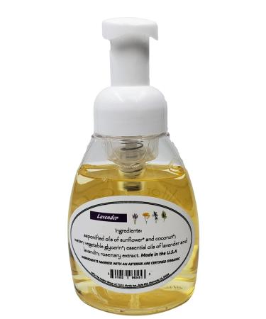 Lavender Foaming Hand Soap - All Natural & Organic - 8 oz Bottle | Eco-Friendly Hand Wash - Buy Online on GoSupps.com