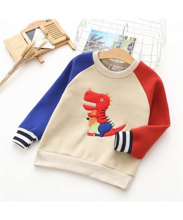 Cartoon Cow Horn Printed Toddler Winter Sweatshirt | Warm Long Sleeve Pullover for Boys & Girls | Size A-2 2-3T - Buy Online on GoSupps.com
