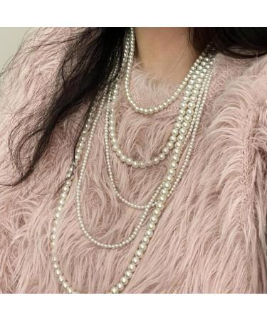 KUAIYIJU Fashion Pearl Necklace for Women | Layered Long Sweater Chain | Wedding Jewelry & Clothing Accessories - Buy Online on GoSupps.com