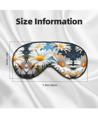 Summer Floral Daisies Unisex Sleep Eye Mask | Soft Comfort Eye Shade for Travel Yoga & Shift Work - Buy Online on GoSupps.com