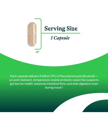 Seeking Health Saccharomyces Boulardii - Gentle Digestive Support for Healthy Bowel Movements* - Supports a Good GI Tract Environment & Microbiome While Traveling* - Gluten & Dairy-Free - 60 Capsules - Buy Online on GoSupps.com