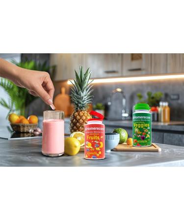 HOMERECORE Whole Food Fruits & Veggies Supplement Plant-Based Vegan Gluten-Free Soy-Free No Fillers Natural Superfoods Boost Energy & Immune System for Men & Women 90 Fruit & 90 Veggie Capsules - Buy Online on GoSupps.com