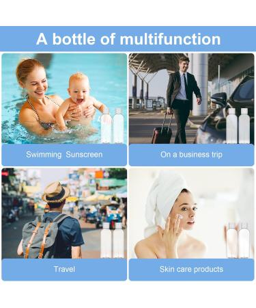 Flintronic 80ml Empty Travel Bottles Set - Ideal for Cosmetics Shampoo & Lotion - Perfect for Air Travel & Business Trips - Buy Online on GoSupps.com