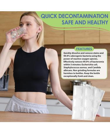 36 Pcs Water Bottle Cleaning Tablets Cleansing Bottle Clean Sterilising Tablet Water Bottle Cleaner Reservoir Tablets Cup Cleaner Tablet for Stainless Steel Plastics Glass Drinking Containers - Buy Online on GoSupps.com