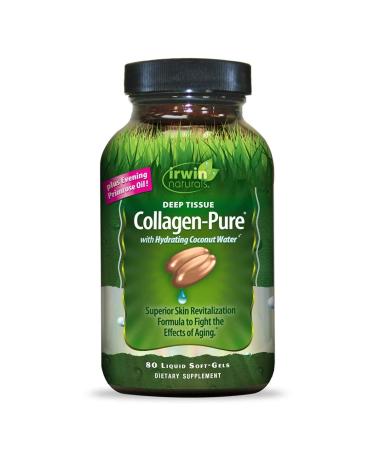 Irwin Naturals Collagen-Pure Deep Tissue 80 Liquid Soft-Gels - Buy Online on GoSupps.com