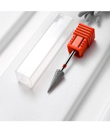 Nail Drill Bits Professional | Umbrella Shaped Tungsten Carbide Drill Bits - Cuticle Cleaner Nail Gel Polish Remover Tool Nail Care Supplies Red - Buy Online on GoSupps.com