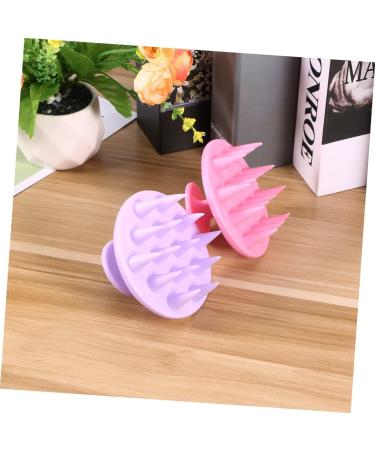 Magiclulu 6 STK Hair Massage Brushes - Silicone Shampoo Scalp Comb for Deep Cleaning & Meridian Therapy (3 Pieces) - Perfect for Hair & Skin Care - Buy Online on GoSupps.com