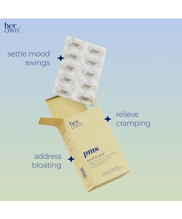 PMS Relief Capsules | Natural Hormone Balance & Menopause Support | Vegan & Gluten Free | 30 Servings - Buy Online on GoSupps.com