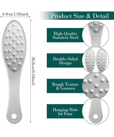 Professional Stainless Steel Foot File & Callus Remover | Double-Sided Pedicure Tools for Wet & Dry Skin - Best Foot Care Scraper - Buy Online on GoSupps.com