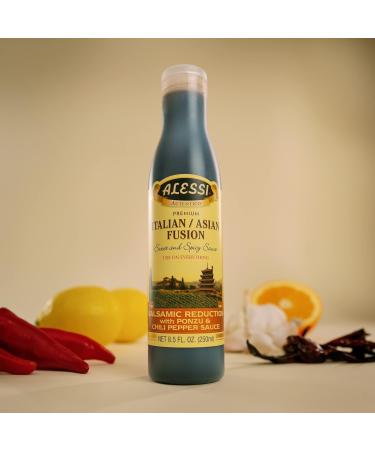 Alessi Balsamic Vinegar Reduction Autentico from Italy - Ideal for Caprese Salad, Fruits, Cheeses, Meats, Marinades - 8.5 Fl Oz (Pack of 6) - Italian & Asian Fusion - Buy Online on GoSupps.com