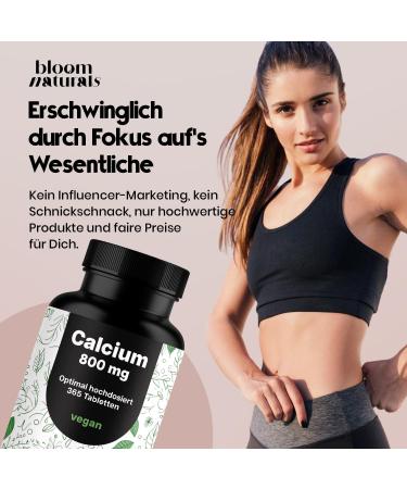 Supplement Hub Calcium 800 mg 365 tablets vegan and made in Germany Unflavored - Buy Online on GoSupps.com