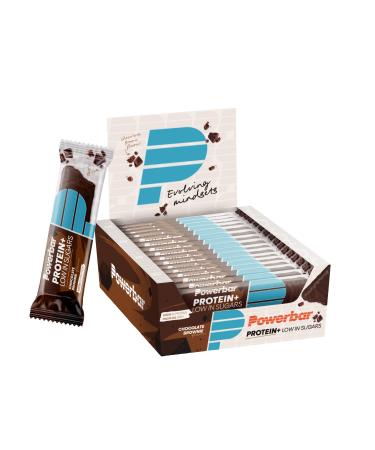 Powerbar Protein Plus Low Sugar Chocolate Brownie 16x35g - High Protein Low Sugar Riegel
