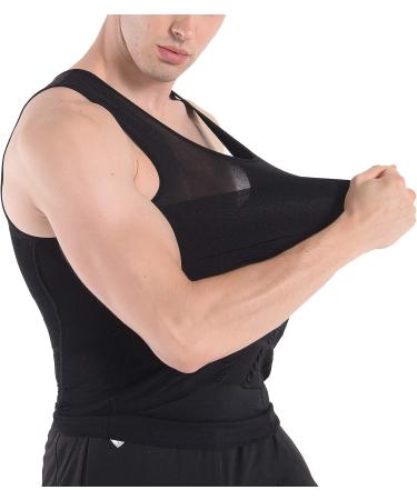 COOFANDY Men's 2 Pack Compression Shirt Slimming Vest Gym Tank Top - Medium, Navy Blue/Gray - Buy Online on GoSupps.com