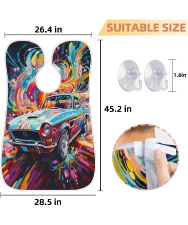 Cool Racing Cars Beard Bib Apron Beard Hair Catcher for Men | Perfect Gift for Dad & Husband | Fathers Day Anniversary & Christmas - Buy Online on GoSupps.com