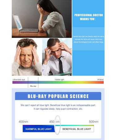 Vevesmundo Vintage Blue Light Filter Reading Glasses | Anti-Blue Light Visual Aid for Men & Women | Transparent Light Brown 2.0x - Buy Online on GoSupps.com