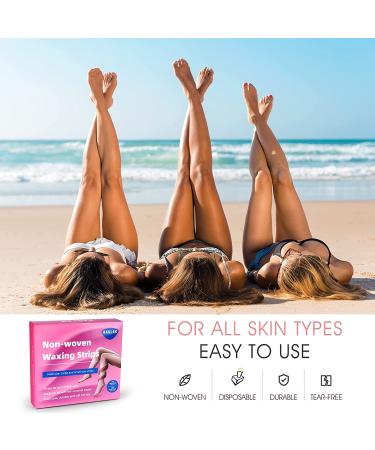 BAGLAK 400Pcs Non-Woven Wax Strip Multi Size Pack for Hair Removal - Facial, Body, Leg - 3x9 and 1.5x5 Waxing Strips - Buy Online on GoSupps.com
