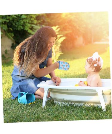 4 Pairs Kids Bath Gloves | Exfoliating Mitts for Girls | Compact Shower & Bath Skincare Tool | Baby Cotton Cleaning Towel - Buy Online on GoSupps.com