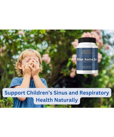 Rooted Intuition Hist Assist Jr Kids Chewable Seasonal Support with Quercetin NAC Bromelain & Vitamin C | Tasty Berry Flavor | Non-GMO Gluten Free | 60 Chewable Tablets - Buy Online on GoSupps.com