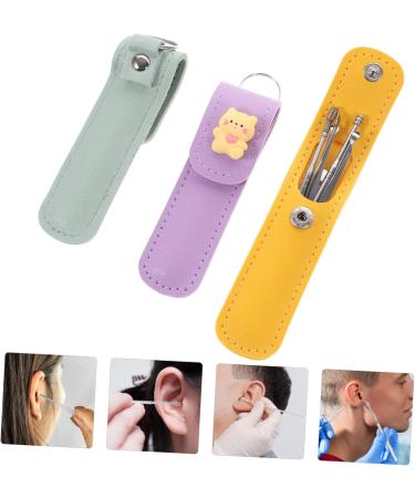 Hoement Ear Wax Picker Set 3 Sets of Portable Ear Cleaning Tools Comfortable for Canal Cleaning Safe for Skin - Buy Online on GoSupps.com