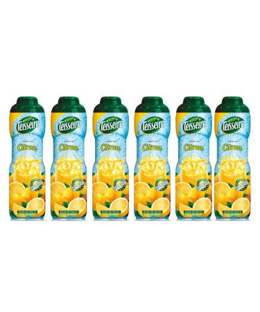 Pack of 6 Teisseire lemon syrups 60cl