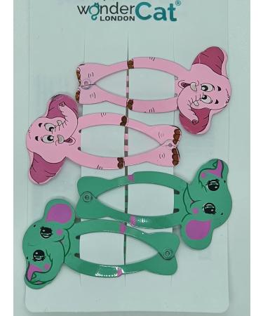 Adorable Elephant Hair Clips for Girls - Kids Snap Metal Hair Accessories - Buy Online on GoSupps.com