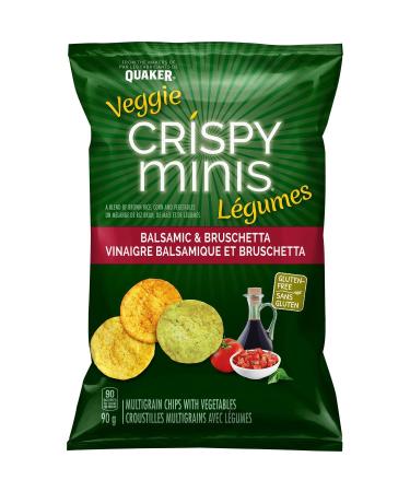 Quaker Crispy Minis Veggie Balsamic & Bruschetta Multigrain Chips 90g - Imported from Canada - Buy Online on GoSupps.com