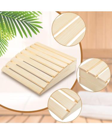 Qcwwy Wooden Sauna Headrest & Backrest - Modern Neck Pillow for Comfort & Pain Relief - Buy Online on GoSupps.com
