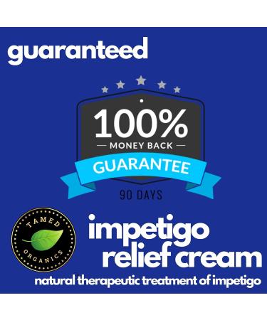Tamed Organics Impetigo Relief Cream - Natural Fast-Acting Formula for Soothing & Healing, 2 Large 1.9 oz Jars - Anti-Itch & Anti-Scar for Adults & Children, 3.8 oz Total - Buy Online on GoSupps.com