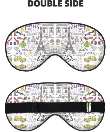 FoRes Eiffel Tower Eye Mask Adjustable Light Blocking Sleep Mask for Deep Rest Unisex Paris-Inspired Design - Buy Online on GoSupps.com