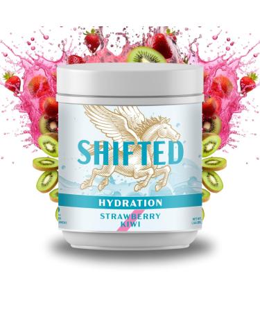 SHIFTED Electrolytes Powder High-Performance Hydration Electrolyte Drink Mix with Magnesium Vitamin C Zinc Taurine Potassium Coconut Water & Pomegranate Juice Powder Strawberry Kiwi 30 Servings