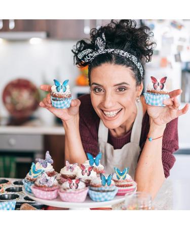 Shop 40 Edible Butterflies for Cake Decoration | Tortendeco Edible Tart Decorations - Buy Online on GoSupps.com