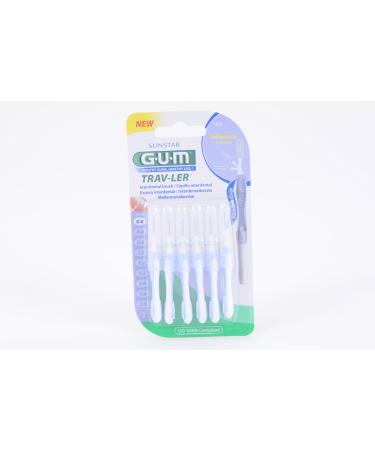 GUM TRAV-LER interdental brushes 6 pieces ISO 0 light blue 0.6mm 3-pack (3x 6 pieces)