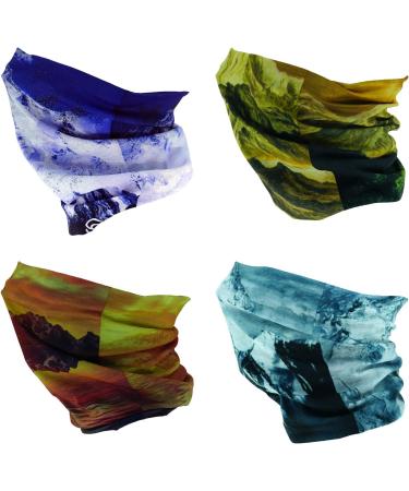 Buy Smehcf 4 Multifunction Cloth Face Mask - Motorcycle Sports & Storm Mask for Women | Neck Cuff Scarf for Mountaineering & Outdoor Activities - Buy Online on GoSupps.com