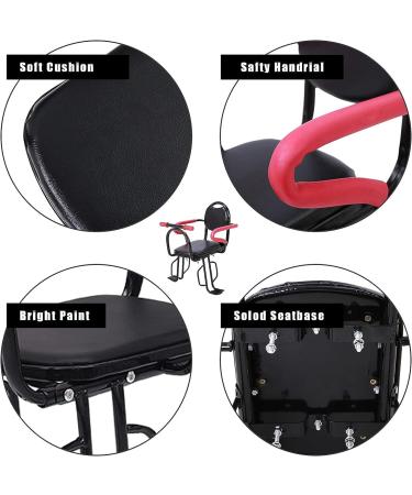 TWSOUL Child Bike Seat - Rear Mounted with Non-Slip Armrests/Pedals, Seat Belt - Holds Up to 100lbs - Buy Online on GoSupps.com
