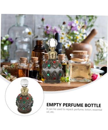 PLAFOPE Essential Oil Bottle Travel Container Diamond Inlaid Bottle Mini Perfume Bottle Toiletry Containers Refillable Perfume Bottle Diamond Inlaid Perfume Holder Perfumes Alloy - Buy Online on GoSupps.com