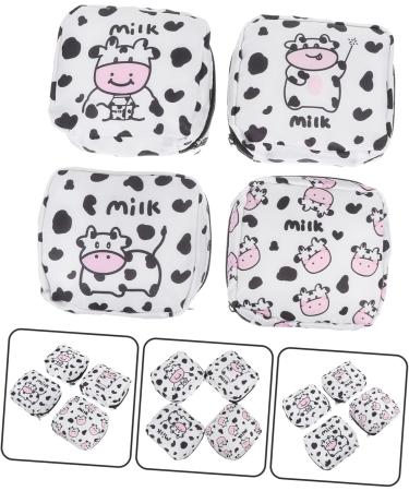 Healeeved Set of 4 Leather Storage Bags for Women's Hygiene & Organization | Tampon Bandage Breastfeeding Inserts & Underwear Organizer - Buy Online on GoSupps.com