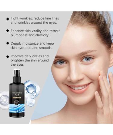Hyaluron Serum high dose+French Manicure Stickers - Hyaluronic Acid Serum Face - Vegan - Facial care for men and women - Anti Aging Hyaluronic Acid Facial Serum with Organic Aloe Vera Eye Serum - Buy Online on GoSupps.com