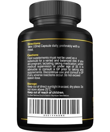 Shilajit Capsules 16 000mg - 60% Fulvic Acid (from 400mg 40:1 Extract Ratio) - Added Ashwagandha Turmeric Lions Mane and Black Pepper - High Strength Himilayan Shalajit Resin - 120 Capsules - Buy Online on GoSupps.com