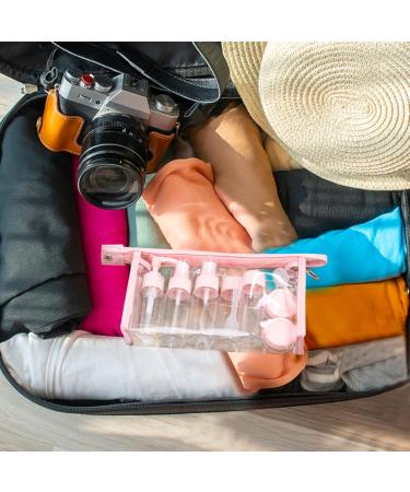 13-Piece Travel Bottles Set - Small Cosmetics Container with Transparent Bag | Run-Off Safe Travel Essentials - Buy Online on GoSupps.com