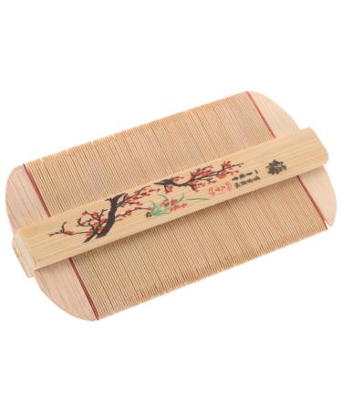 Homoyoyo Peigne Antipelliculaire en Bambou Dents Fines Ultra Serr es Outil de Toilettage Naturel pour Chien et Chat Massage Doux du Cuir Chevelu Format Compact pour Animaux Domestiques